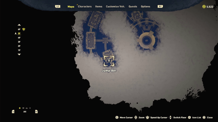 Sand Land - Lisab Battleship Pt. 2 Chest #34 and #35 Map