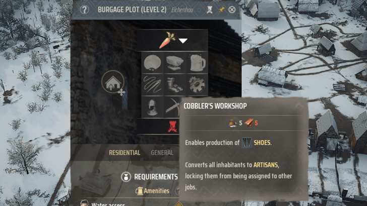 Manor Lords - How to Make Shoes - Build a Cobbler