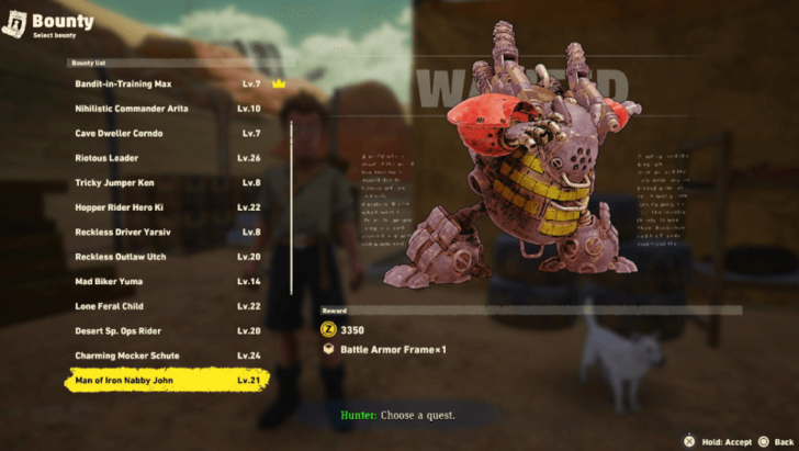 Battle Armor Frame From Bounties