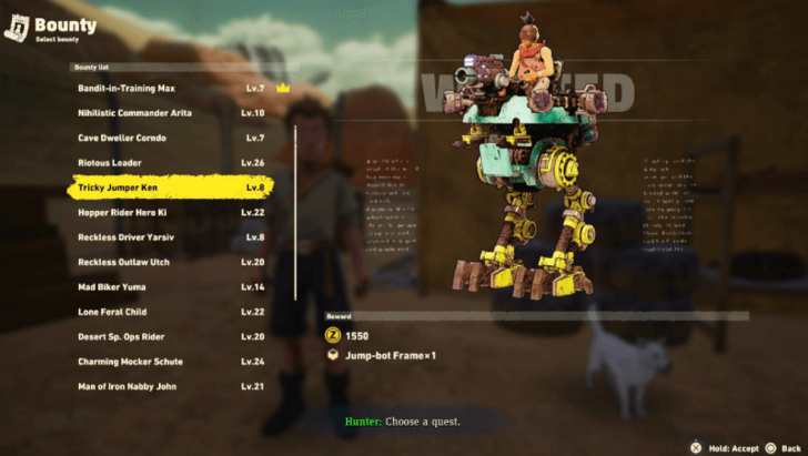 JumpBot Frame From Bounties