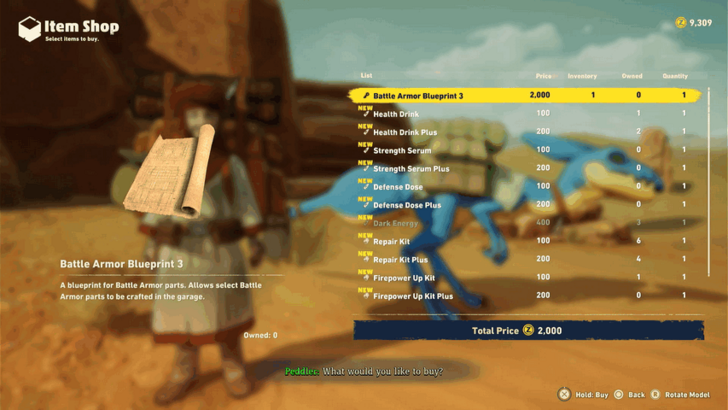 Sand Land - Battle Armor Blueprint 3