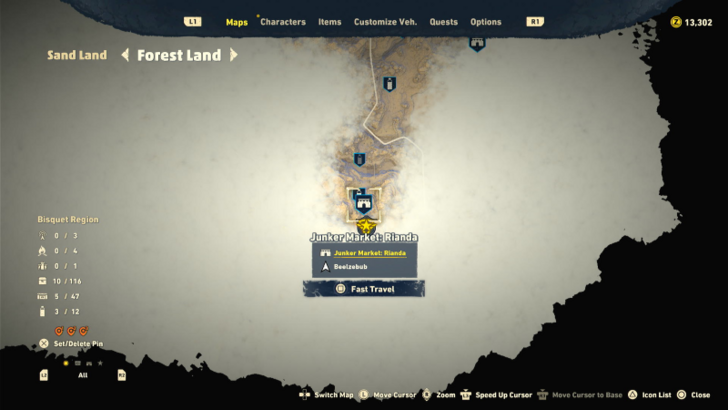 Sand Land - Cluster Rocket Launcher Location