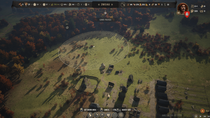 Manor Lords - How To Limit Work Area - Concentrated Work