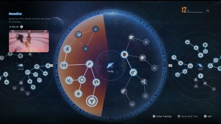 Stellar Blade - Tachy Mode Skill Tree