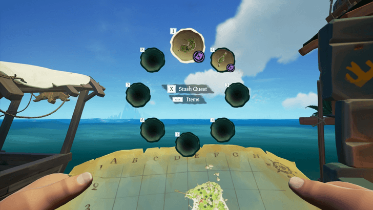 Sea of Thieves - Open the Map from the Radial Menu