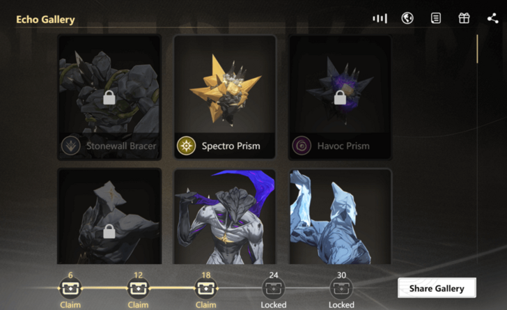 Wuthering Waves - Pre-Release Echo Summon Web Event - Echo Gallery