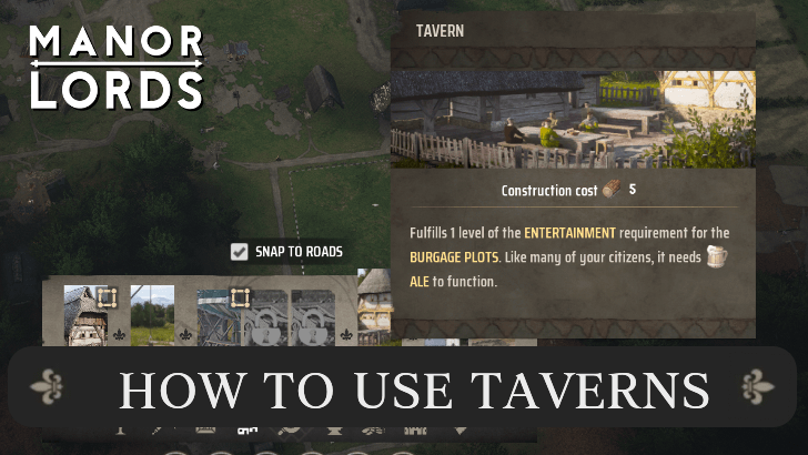 Manor Lords - How to Use Taverns