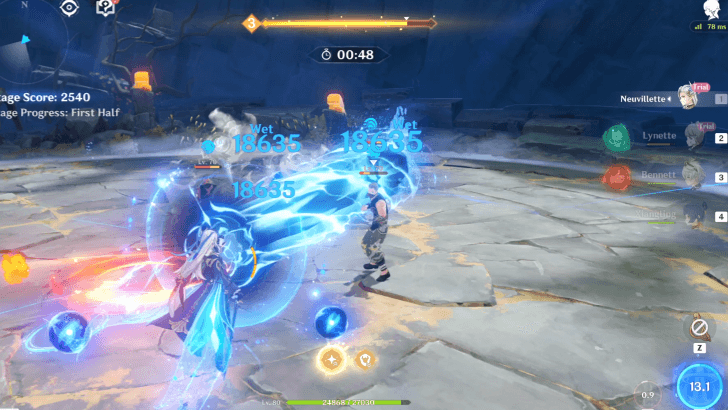 Genshin - Vibro Crystal Day 3 HP Fluctuations