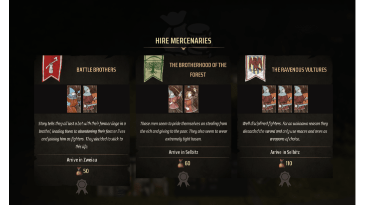 Manor Lords - Hire Mercenaries