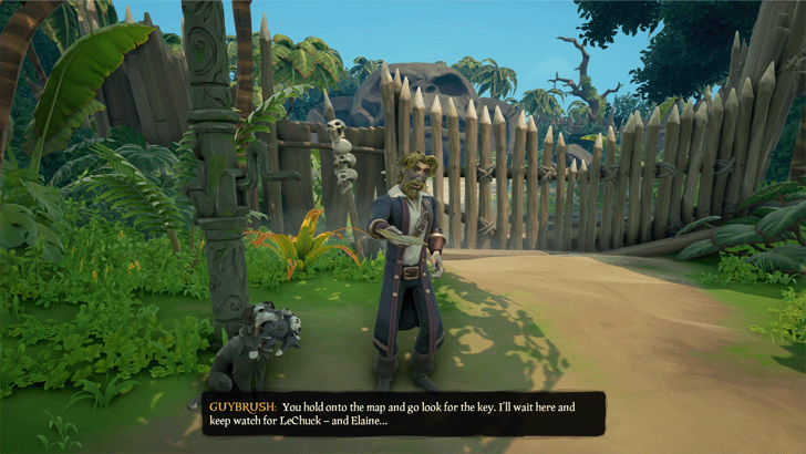 Sea of Thieves - Obtain Monkey Idol Map from Guybrush