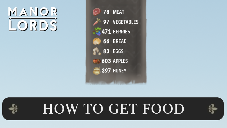 Manor Lords - How to Get Food