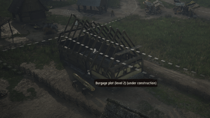 Manor Lords - Level Up Burgage Plots to Increase Settlement Level