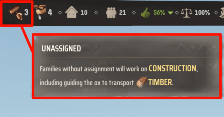 Manor Lords - Keep At Least One Family Unassigned