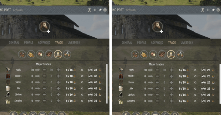 Manor Lords - Trade Logistics Standardizes Trading Route Price