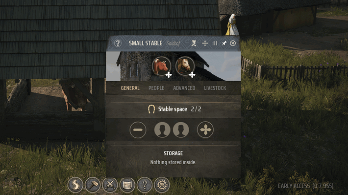 Manor Lords - Assign Family to Small Stable