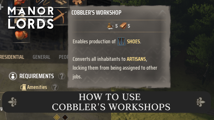 Manor Lords - How to Use Cobbler