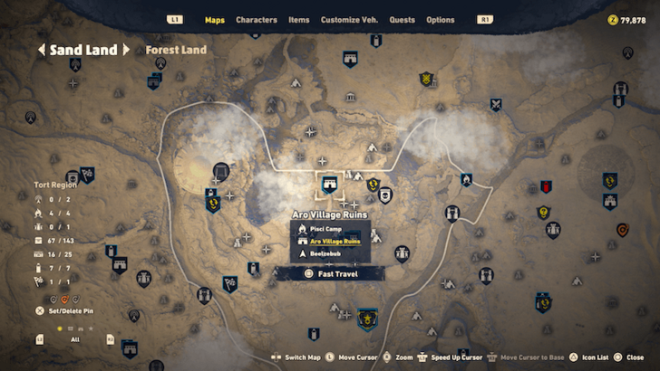 Sand Land Bottle 3 Map