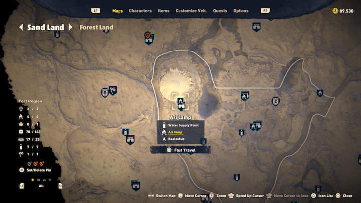 Sand Land Bottle 4 Map