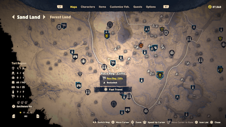 Sand Land Bottle 5 Map