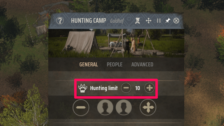 Manor Lords - How to Use Hunting Camps Hunting Limit