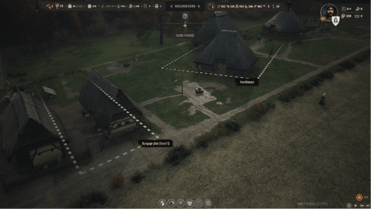 Manor Lords - Build Burgage Plots Near Workplaces