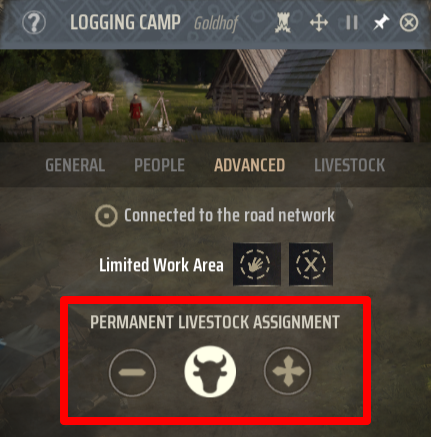 Manor Lords - Assign an Ox to A Logging camp