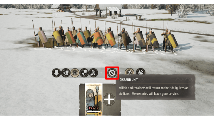 Manor Lords - Ensure Militia Units are Disbanded