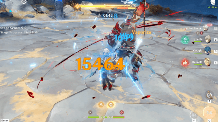 Genshin - Vibro Crystal Day 5 Pyro Reaction