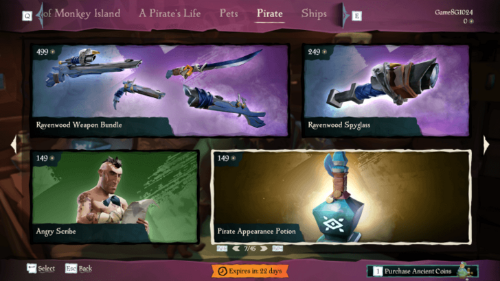 Sea of Thieves - Pirate Appearance Potion