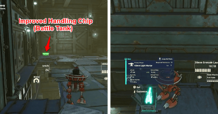 Sand Land - 40mm Light Mortar and Improved Handling Chip (Battle Tank)