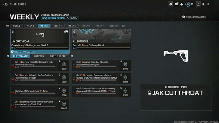 Modern Warfare 3 - JAK Cutthroat Challenge