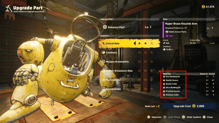 Sand Land - Upgrade Parts With Modding Kits