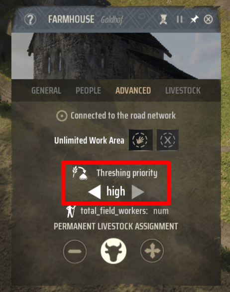 Manor Lords - Threshing Priority