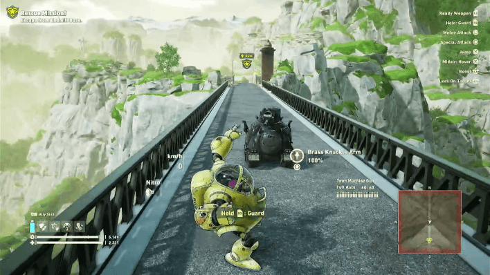 Sand Land - Tank on the Bridge