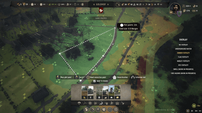 Manor Lords - Field Size