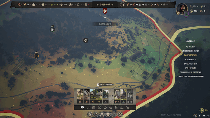 Manor Lords - Check Fertility Overlay