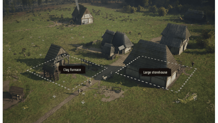 Manor Lords - Build Clay Furnace Near Storehouse