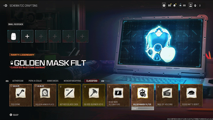 Modern Warfare 3 - Golden Mask Filter