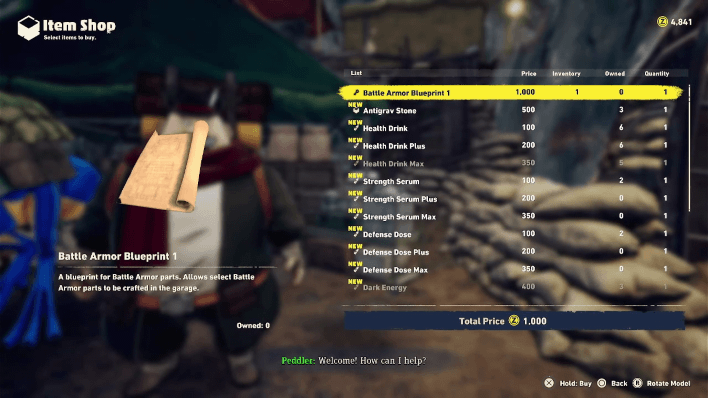 Sand Land - Battle Armor Blueprint