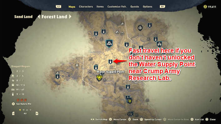 Sand Land - Water Supply Point