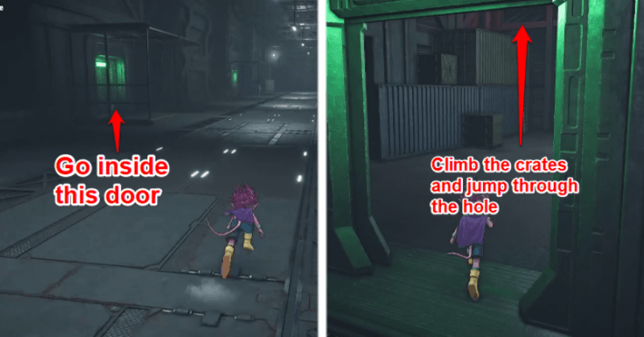 Sand Land - Crump Army Research Lab Crates and Green Door