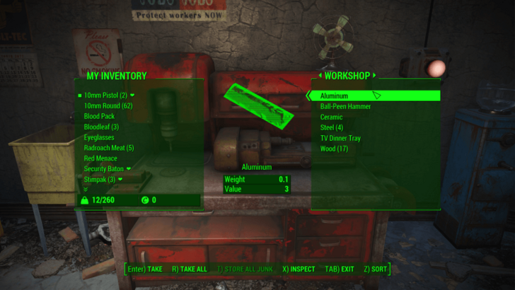 Fallout 4 - Collect and Store Junk