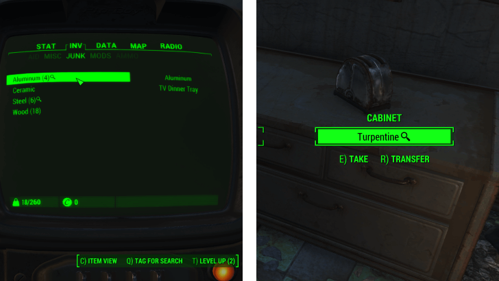 Fallout 4 - Tag Materials for Searching