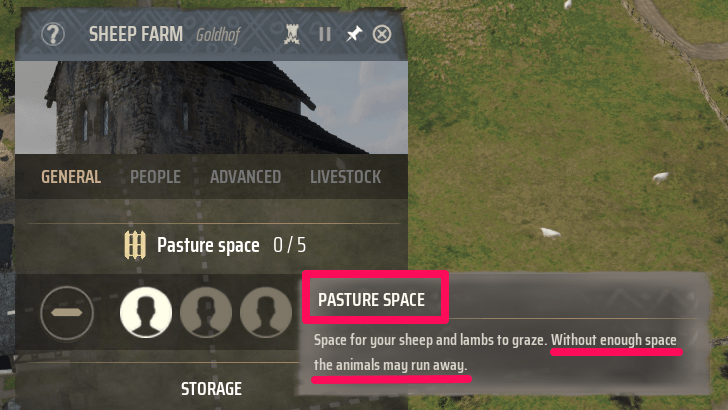 Manor Lords - How to Use Sheep Farms Assign Livestock Pasture Space