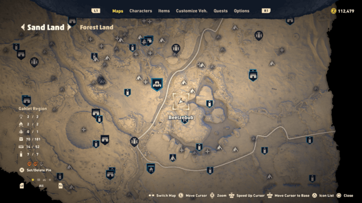 Sand Land - Tiny Bandits location