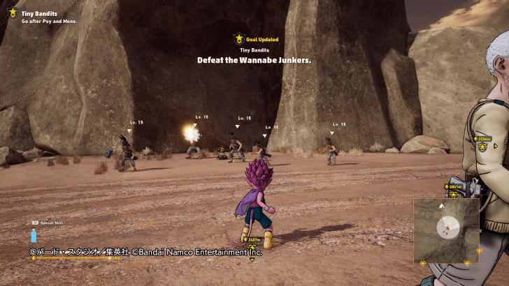 Sand Land - Tiny Bandits fight the wannabe junkers