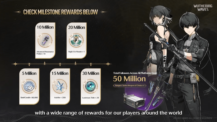 Wuthering Waves - Pre-Registration Rewards