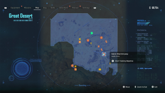 Debris-filled Entryway Map