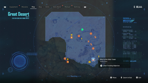 Way to the Solar Tower Map