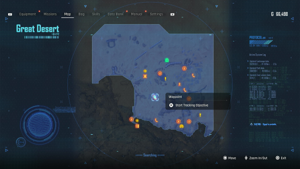 Center of the Great Desert Map